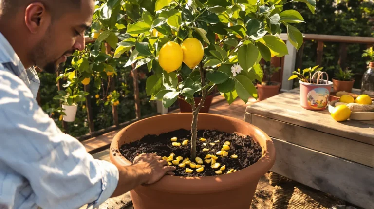 Citronnier qui ne donne rien : enterrez ce déchet de cuisine au pied, il le couvre de fruits