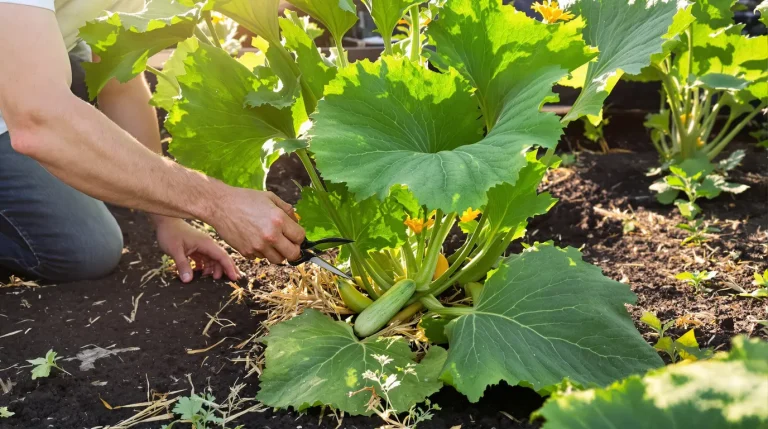 Éclaircir les courgettes : maîtrisez la taille des feuilles pour récolter plus cet été