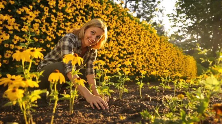 Plantée à 30 cm en avril, cette vivace forme un mur de fleurs que le manque d’eau ne freine pas